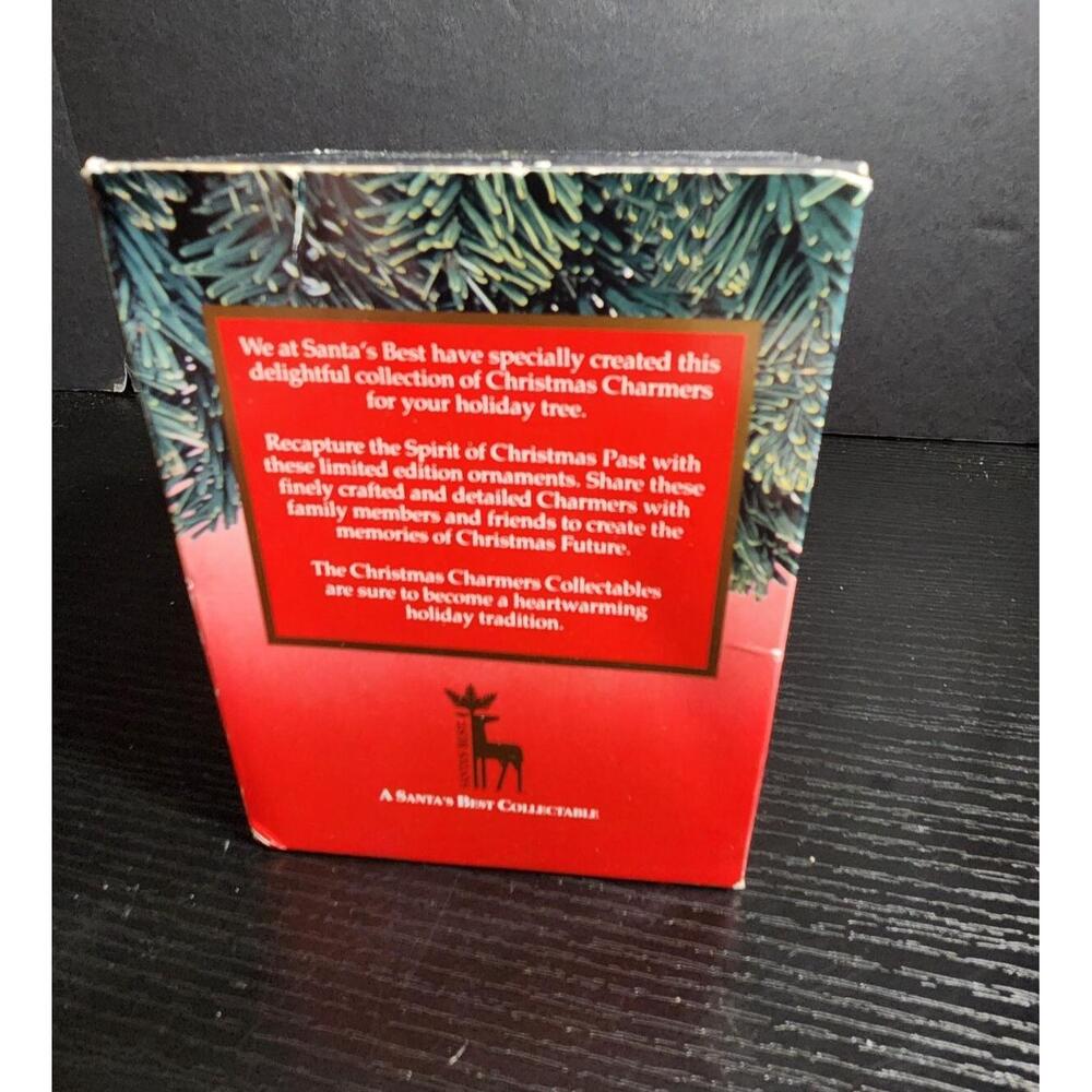 1991 Santas Best Christmas Charmers Ornament A Heart Full of Song First Edition - Picture 2 of 5